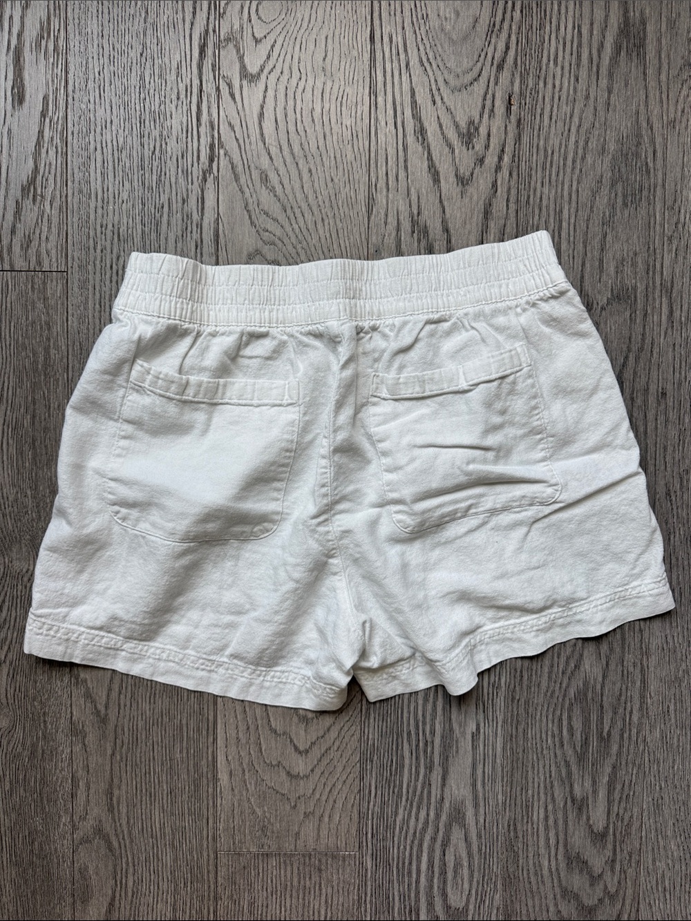 🌼Old Navy🌼 Bundle Linen Blend Pull On Shorts – White, Olive, Black, Size M - Picture 4 of 10